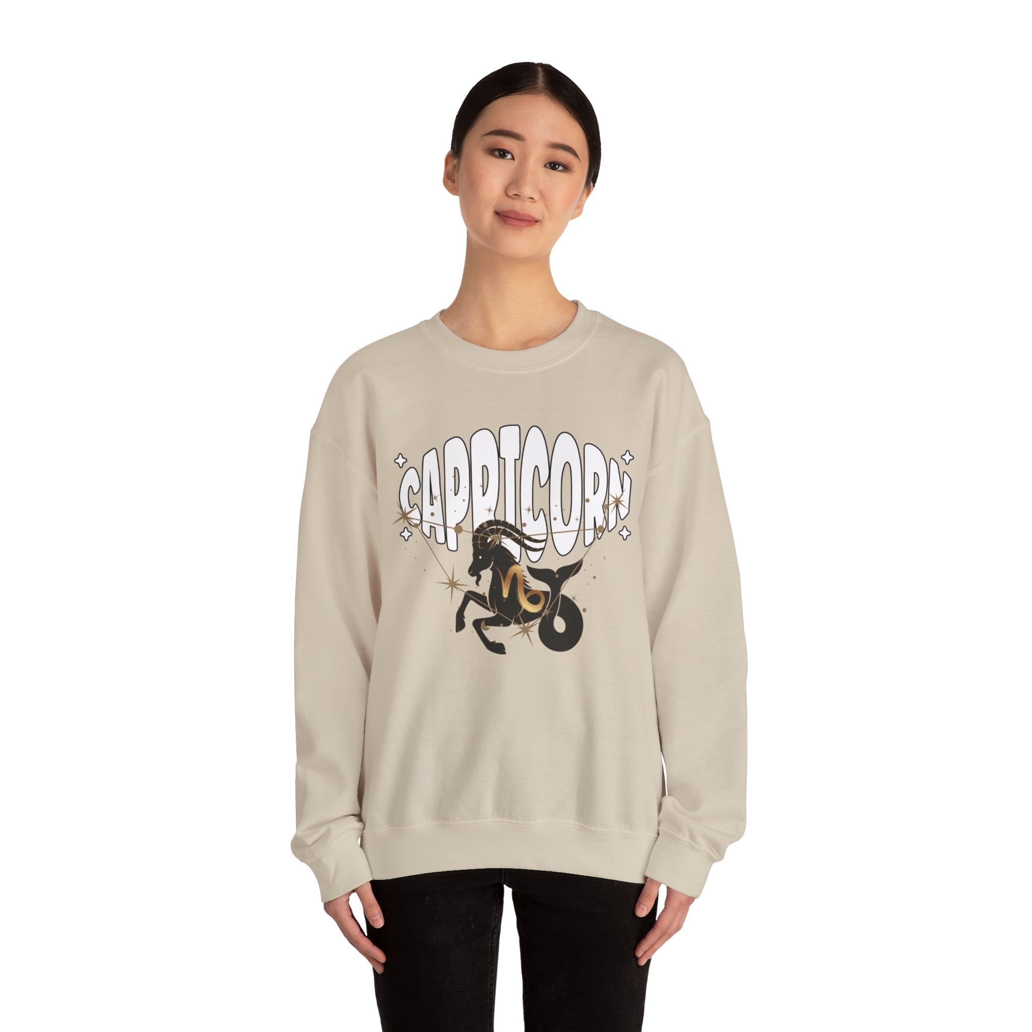 Capricorn Zodiac Casual Unisex Crewneck Sweatshirt